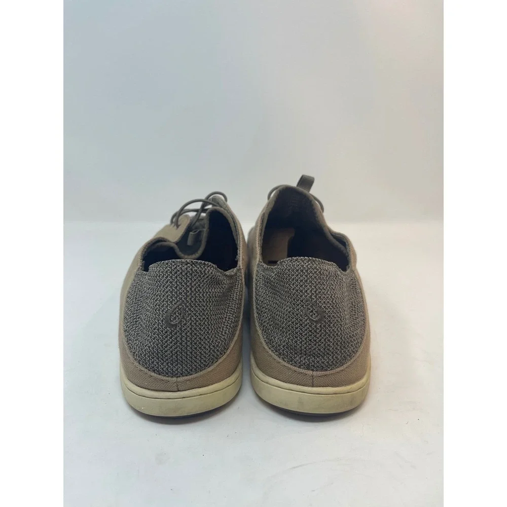 Olukai Nohea Moku Sneakers Mens 12‎ Tan Brown great Breathable Boat Shoes